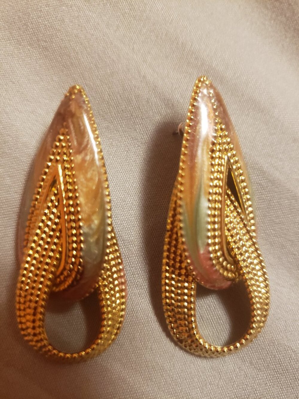 Vintage Statement  earrings 1970s &80s .